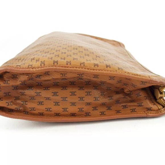 CELINE Clutch Bag Macadam Leather Authentic - Picture 4 of 7